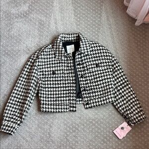 Avec Les Filles Monochrome Houndstooth Jacket
